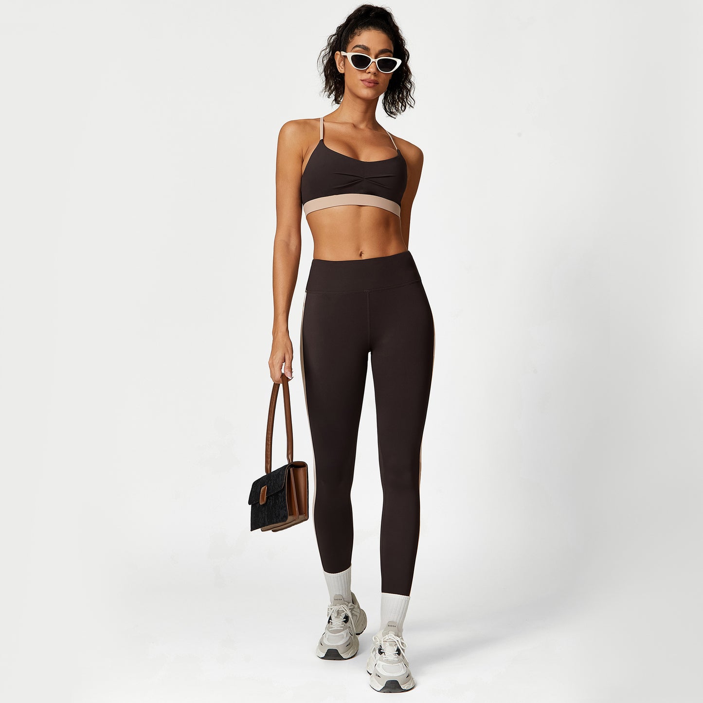 High Waist Hip Lift Pants & Sports Bra Fitness Suit