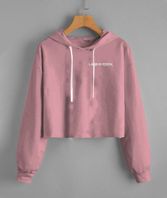 Women's Like A Rock Cropped Hoodie