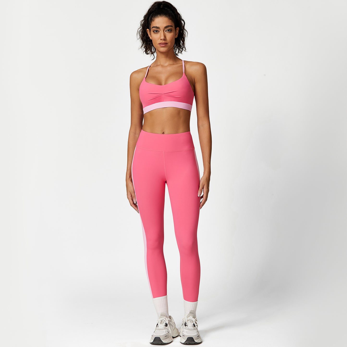 High Waist Hip Lift Pants & Sports Bra Fitness Suit