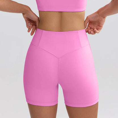 High Waist Hip Lift Workout Shorts