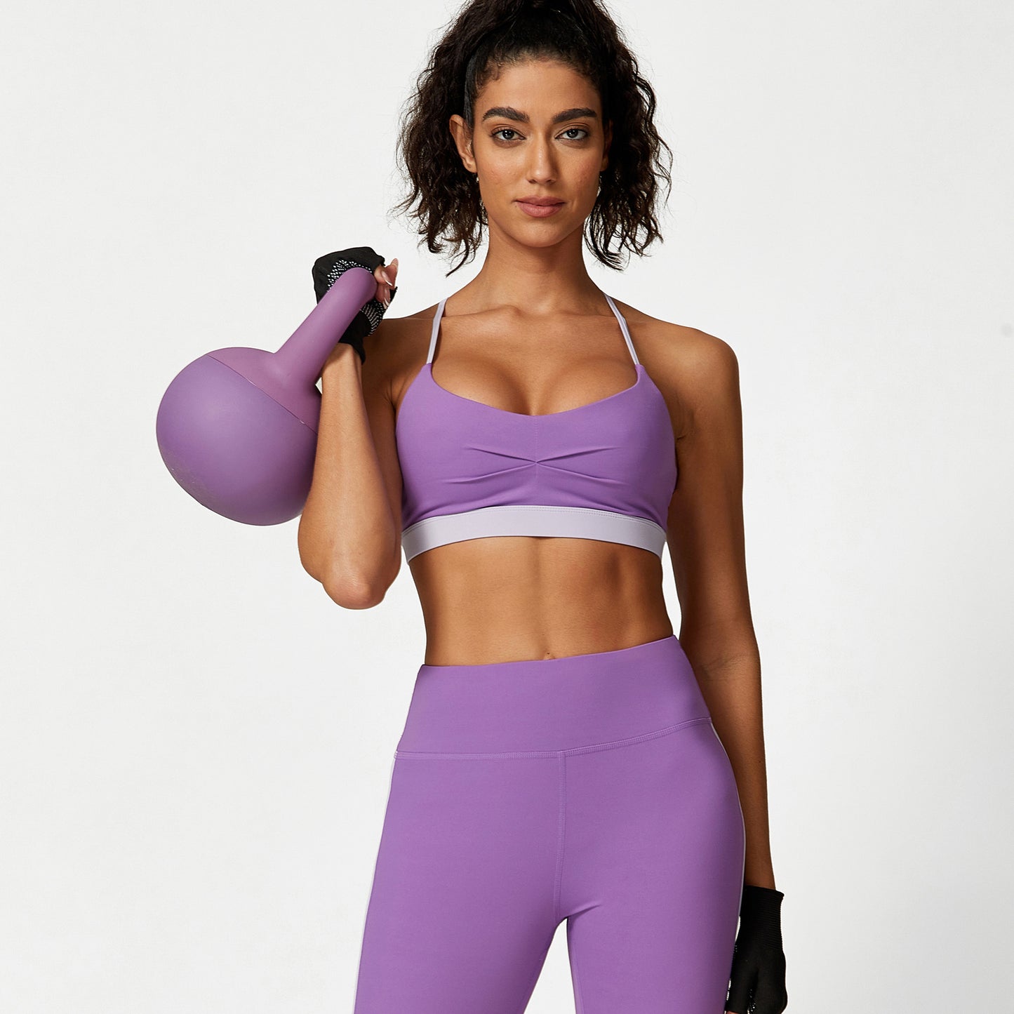 High Waist Hip Lift Pants & Sports Bra Fitness Suit