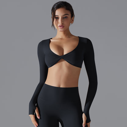 Trendy Sports Push Up Long Sleeve Top