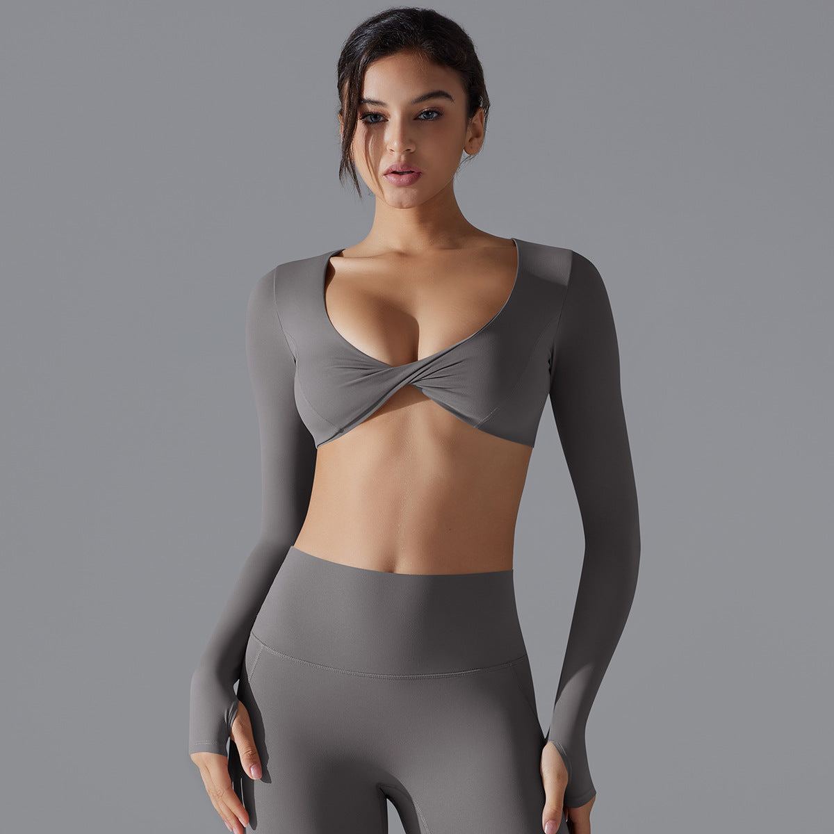 Trendy Sports Push Up Long Sleeve Top