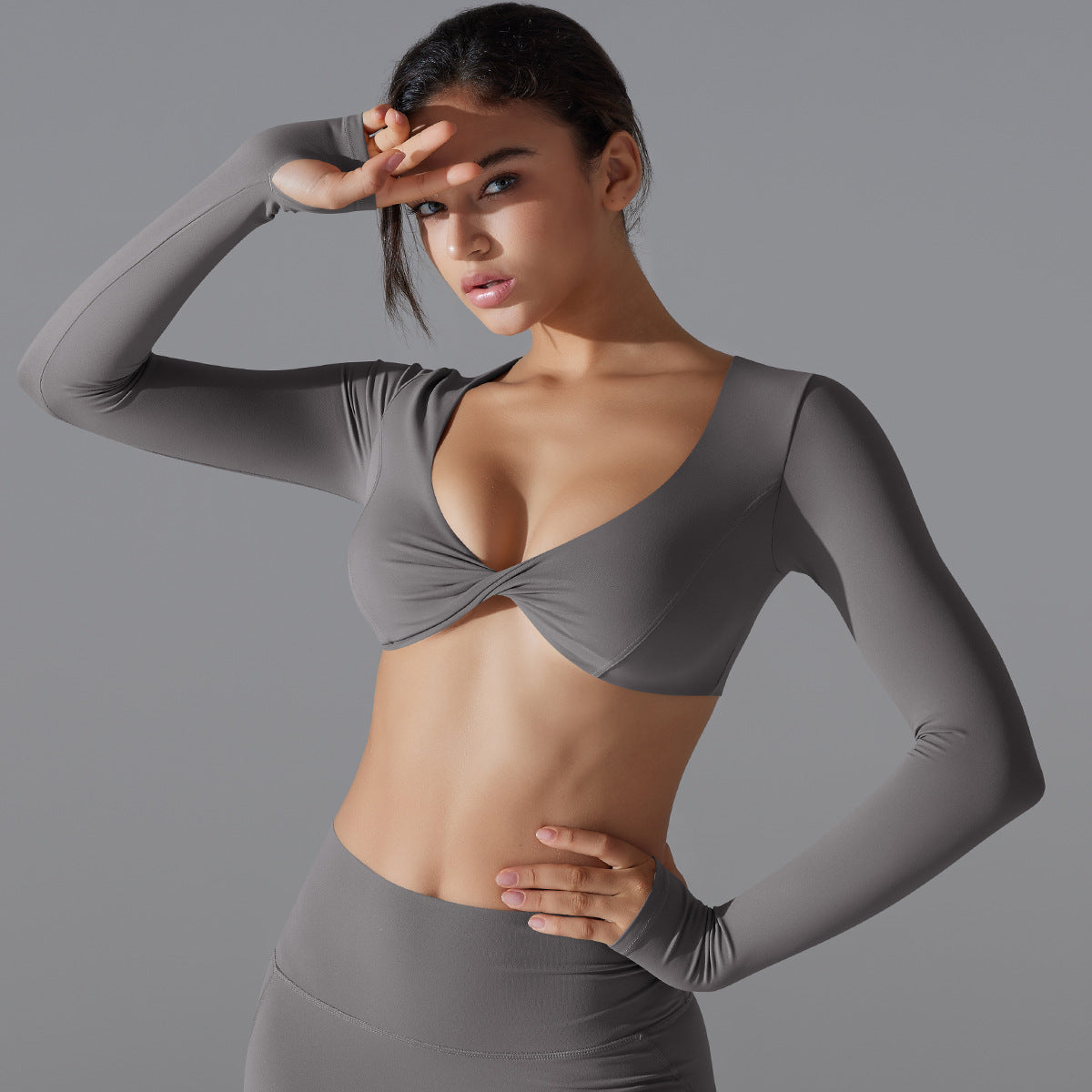 Trendy Sports Push Up Long Sleeve Top