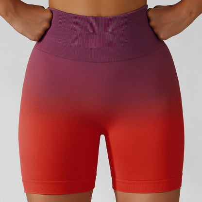 Gradient Seamless Yoga Shorts